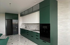 Фото кухня на заказ зеленая 