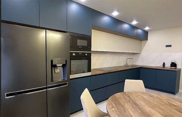 Кухня в синем цвете: особенности дизайна, тренды и 80+ фото для вдохновения