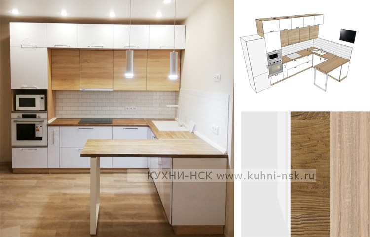 Кухня под дерево: 90 идей дизайна интерьера с деревянными элементами от paraskevat.ru