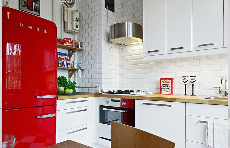 Красно черная кухня - 70 фото